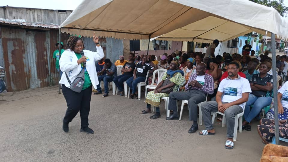 Elections locales 25 : Isabelle Essonghé aux pas de course à Port-Gentil essonghe 3