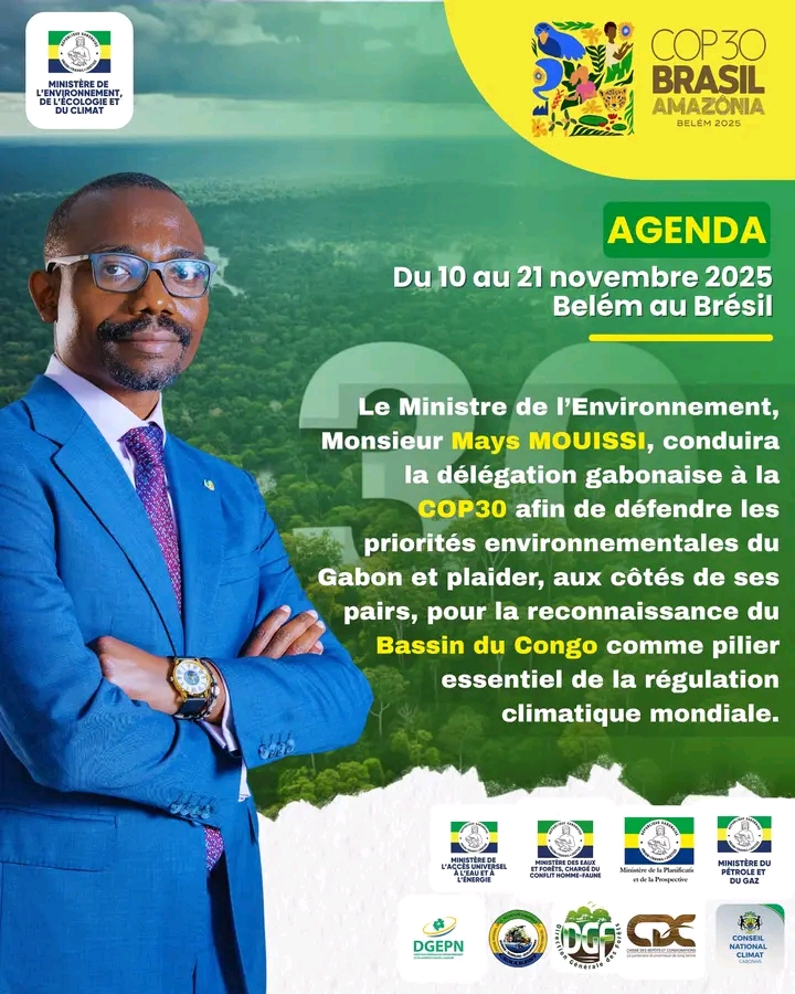 COP30 : le Gabon défendra la reconnaissance du Bassin du Congo comme pilier climatique mondial 1762444942096