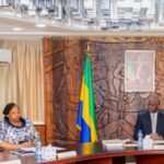 séance de travail Hermann Immongault et camélia Ntoutoum