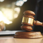 real estate concept judge gavel / lawyer with auction hammer