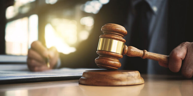 real estate concept judge gavel / lawyer with auction hammer